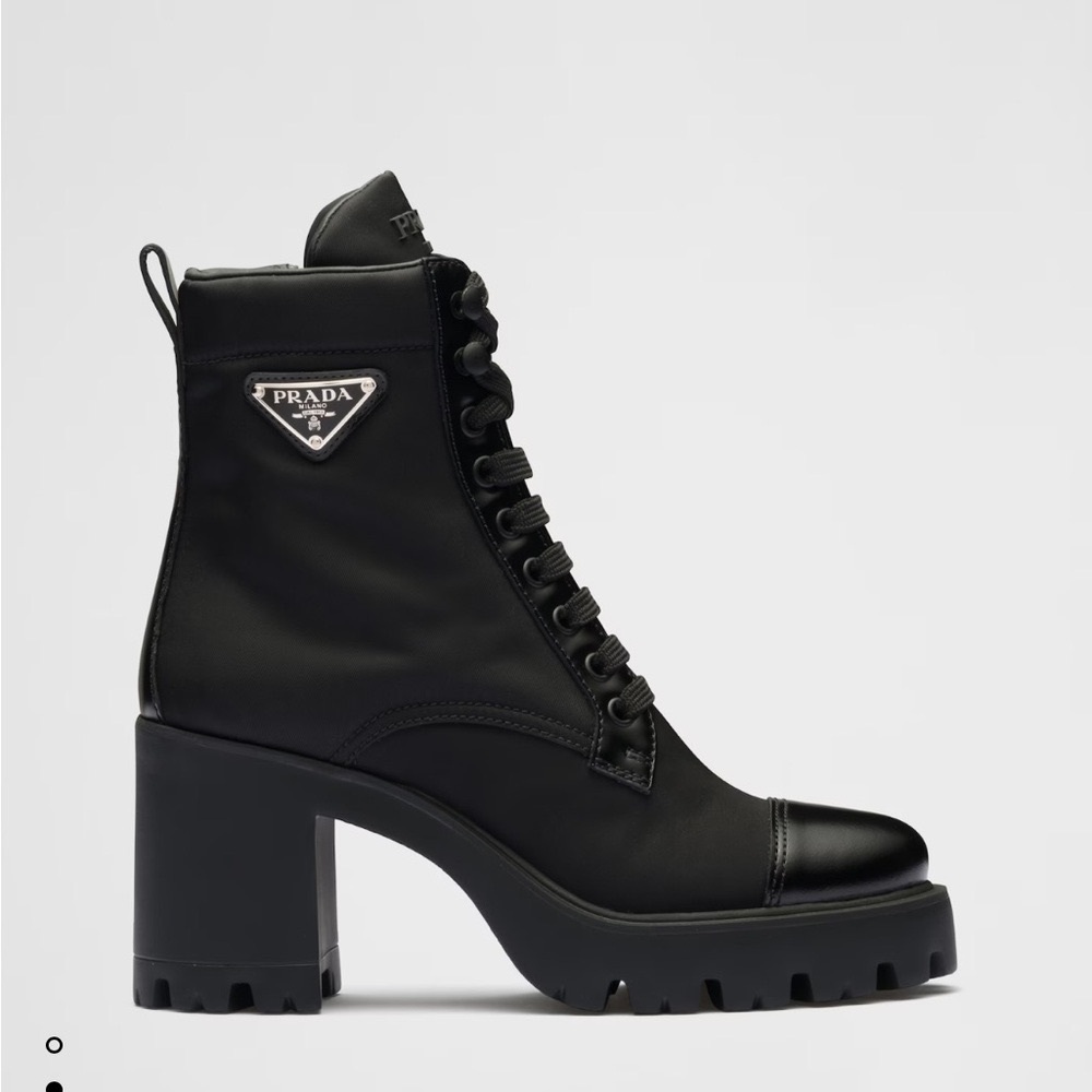Prada Re-Nylon Combat Boots - Picture 4 of 15